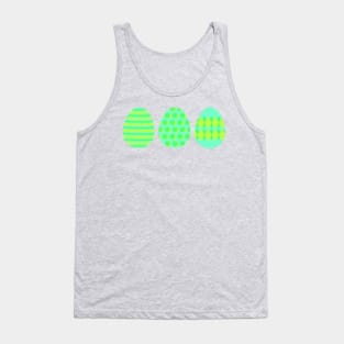 Eggspert Easter Eggs - Decorated Eggs in Green Tank Top